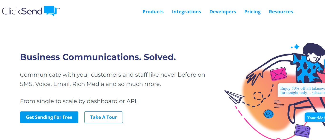 ClickSend business SMS solution