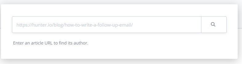 Find the author by URL